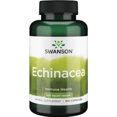 Echinacea (Jeżówka) 400mg 100kaps Swanson - 087614014234.jpg