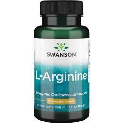 L-Arginina 500mg 100kaps Swanson - 087614018522.jpg