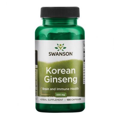Ginseng (Żeń-Szeń) 500mg 100 kaps Swanson
 - 087614019697.jpg