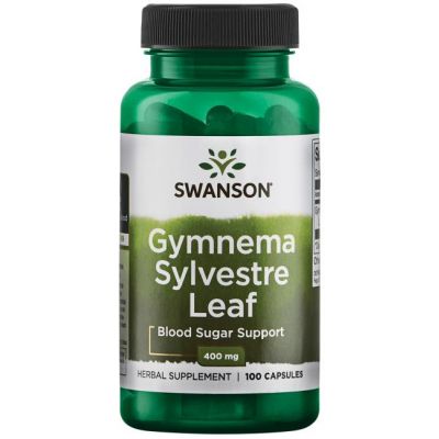 Gymnema Sylvestre 400mg 100kaps Swanson  - 087614019833.jpg