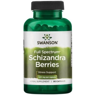 Full Spectrum Schizandra (Cytryniec Chiński) 525mg 90kaps Swanson  - 087614113470.jpg