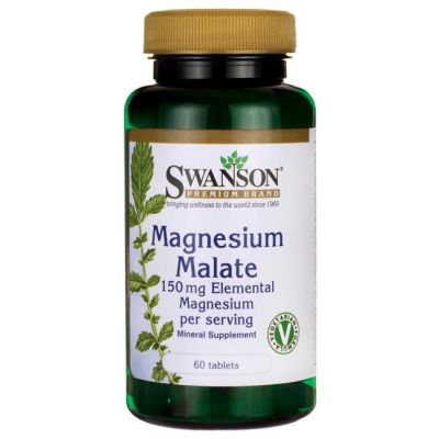 Jabłczan magnezu 150mg 60kaps Swanson  - 087614117089.jpg