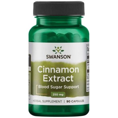 Cinnamon Extract/Cynamon 250mg 90kaps Swanson  - 087614141145.jpg