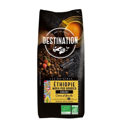 Kawa Ziarnista Arabica 100 % Etiopia Fair For Life BIO 1kg Destination - 3700110052117.jpg