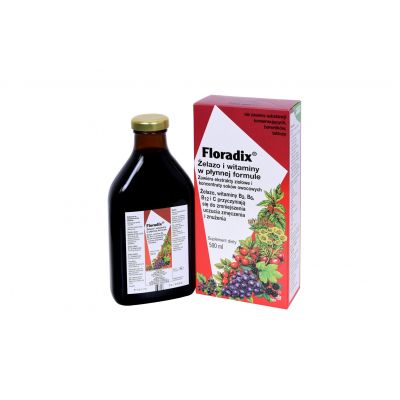Floradix Żelazo i Witaminy Tonik 500ml  - 4004148047503.jpg