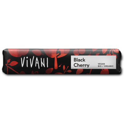 Vivani Baton z gorzkiej czekolady z crunchy wiśniowym BIO 35g - 4044889002522.jpg