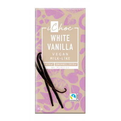 Czekolada Biała z Wanilią BIO 80g Ichoc - 4044889004571.jpg