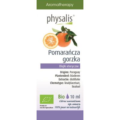 Olejek Eteryczny Pomarańcza Gorzka/ Drzewo pomarańczowe BIO 10ml Physalis - 5412360018475.jpg