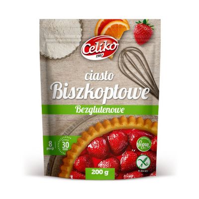Mieszanka do Wypieku Ciasta Biszkoptowego Bezglutenowa 200g Celiko - 5900038001046.jpg