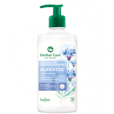 Żel do Higieny Intymnej Bławatek 330ml FARMONA Herbal Care - 5900117003954.jpg