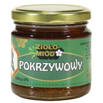 Ziołomiód Pokrzywowy 250g Bartnik Sądecki  - 5900597000108.jpg
