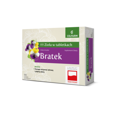 Bratek 90 tabletek Colfarm  - 5901130354498.jpg