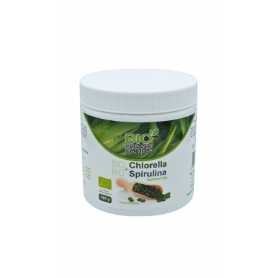 Organic Chlorella Pyrenoidosa + Spirulina w tabletkach 280g  Bio Organic Foods  - 5901549747959.jpg