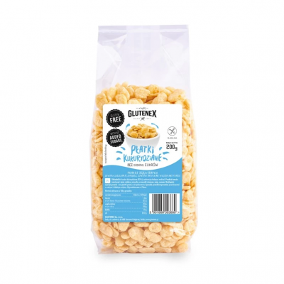 Płatki kukurydziane bez dodatku cukrów 200g Glutenex - 5901866003660.jpg