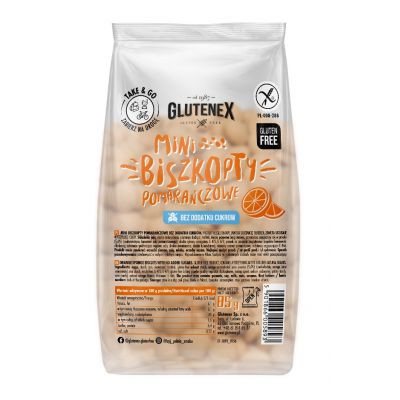 Biszkopty Mini Pomarańczowe bez Dodatku Cukrów Bezglutenowe 85g Glutenex - 5901866005893.jpg