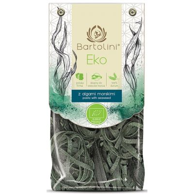 Makaron (Semolinowy z Algami Morskimi) Gniazda Tagliatelle BIO 250g Bartolini - 5901902002435.jpg