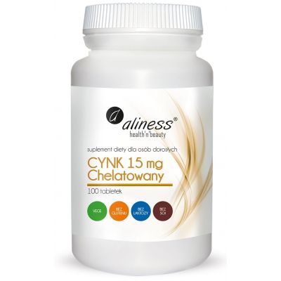 Cynk chelatowany 15mg 100tabl. Aliness - 5902020901556.jpg