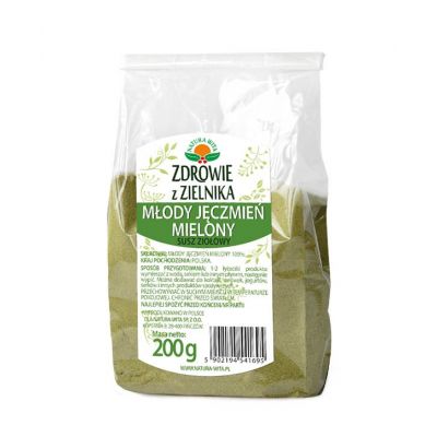 Młody jęczmień zielony mielony 200g Natura Wita  - 5902194546690.jpg