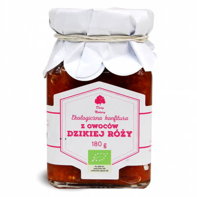 Konfitura z dzikiej róży EKO 180g Dary Natury - 5902581617187.jpg