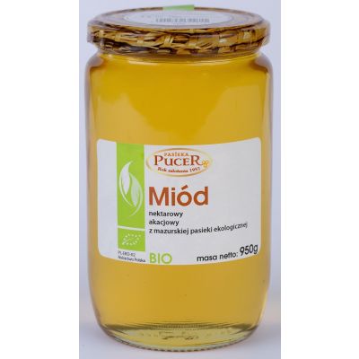 Miód Nektarowy Akacjowy BIO 950g Pasieka Pucer - 5902596655815.jpg