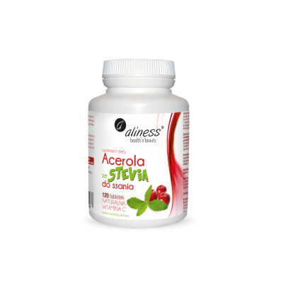 Acerola ze stevią do ssania 120 tabl. Aliness - 5902596935498.jpg