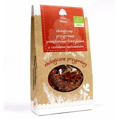 Przyprawa Pomidorowo - Bazyliowa z Czosnkiem Niedźwiedzim BIO 40g Dary Natury - 5902741000132.jpg