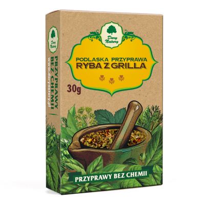 Podlaska przyprawa Ryba z grilla 30g Dary Natury - 5902741000439.jpg
