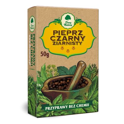 Pieprz czarny ziarnisty (kartonik) 50g Dary Natury - 5902741001207.jpg