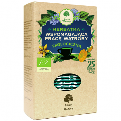 Herbatka Wspomagająca pracę wątroby EKO 25x1,5g Dary Natury - 5902741001221.jpg