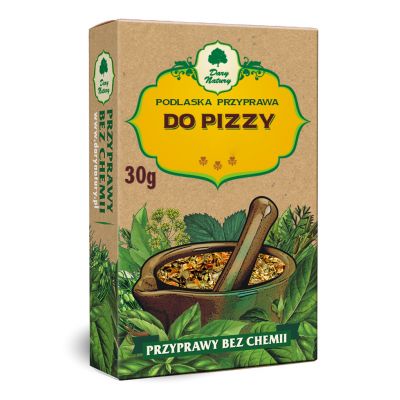 Podlaska przyprawa do pizzy (kartonik) 30g Dary Natury - 5902741002037.jpg