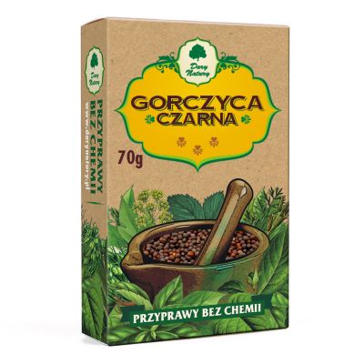 Gorczyca czarna 70g Dary Natury  - 5902741002921.jpg