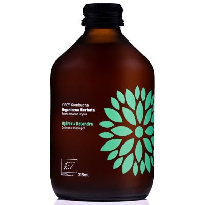 Kombucha z Ogórkiem i Kolendrą Bezglutenowa BIO 330ml Vigo - 5902768514322.jpg