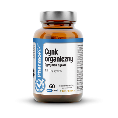 Cynk organiczny Cytrynian cynku 15mg 60kaps Pharmovit - 5902811238670.jpg