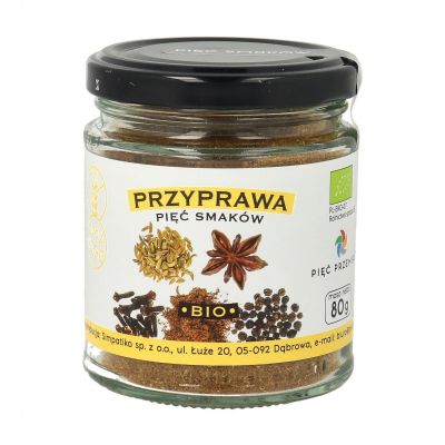 Przyprawa pięć smaków BIO 80g Pięć Przemian - 5902837812311.jpg