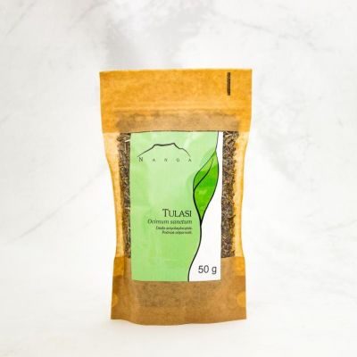 Tulsi (Tulasi) liść - Bazylia święta 50g Nanga - 5903076417664.jpg
