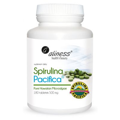 Spirulina Hawajska 500mg 180 tabl Aliness - 5903242580024.jpg