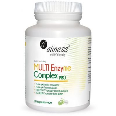 MULTI Enzyme Complex PRO 90 kapsułek Vege Aliness - 5903242580093.jpg