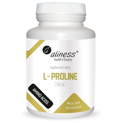  L-Proline 500mg 100kaps. Aliness - 5903242581038.jpg