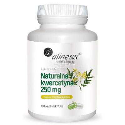 Naturalna kwercetyna 250mg 100 kapsułek Aliness - 5903242581595.jpg