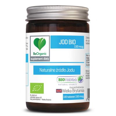 BeOrganic Jod 150 mcg 100 tabletek Aliness - 5903242581793.jpg