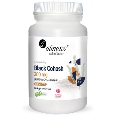 Black Cohosh 300mg (Pluskwica Groniasta) x 90vege caps Aliness - 5903242582196.jpg