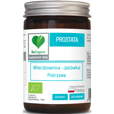 BeOrganic Prostata BIO 400mg 100 tabletek Aliness - 5903242582752.jpg