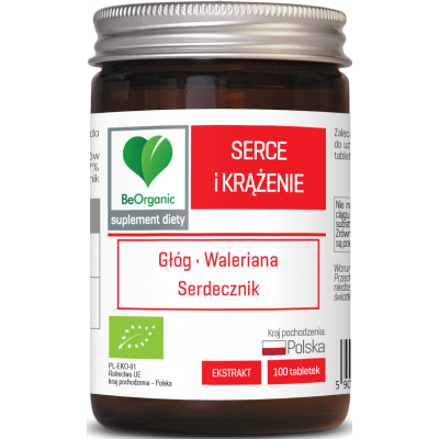 BeOrganic Serce i Krążenie BIO 500mg 100 tabletek Aliness - 5903242582776.jpg