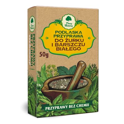 Podlaska przyprawa do żurku i barszczu białego 50g Dary Natury - 5903246860993.jpg