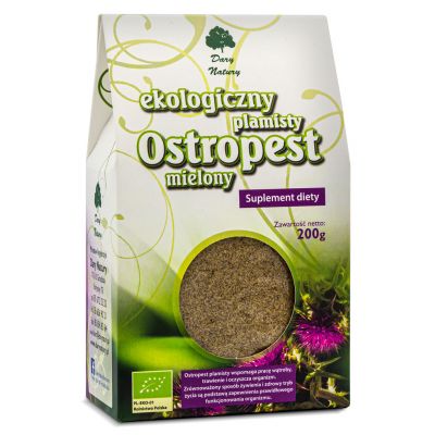 Ostropest plamisty mielony EKO 200g Dary Natury - 5903246862966.jpg
