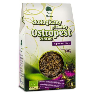 Ostropest plamisty ziarno EKO 200g Dary Natury - 5903246862973.jpg