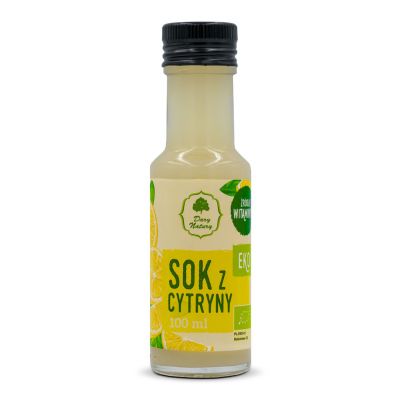 Sok z cytryny EKO 100ml Dary Natury  - 5903246865127.jpg