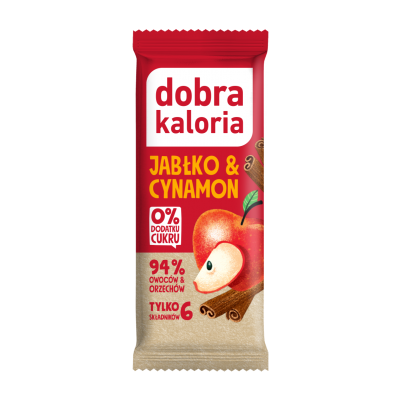 Baton Jabłko i cynamon 35g Dobra Kaloria - 5903548002046.jpg
