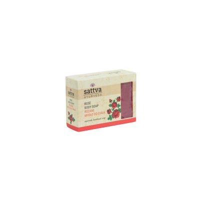 Mydło do Ciała Różane 125g Sattva  - 5903794180406.jpg