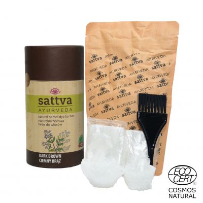 Henna Ciemny Brąz 150g Sattva - 5903794180819.jpg